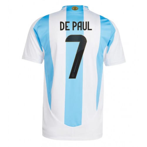 Fotbalové Dres Argentina Rodrigo De Paul #7 Domácí Copa America 2024 Krátký Rukáv